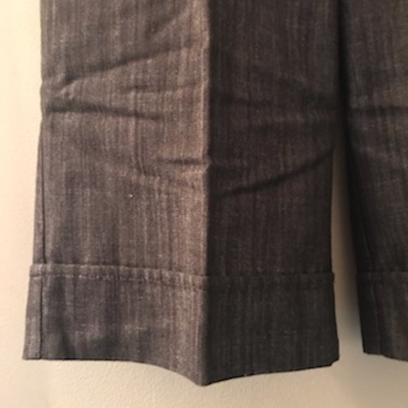 🔶5/30$!! Professional/Career Two Button, Dark Grey Capris - Picture 3 of 8
